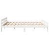 vidaXL Cama sem colch&atilde;o 180x200 cm madeira de pinho maci&ccedil;a branco