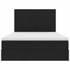 vidaXL Cama com arruma&ccedil;&atilde;o e LED com colch&atilde;o Preto 140 x 190 cm Veludo