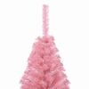 vidaXL &Aacute;rvore de Natal Artificial Pr&eacute;-iluminada Rosa 240 cm PVC