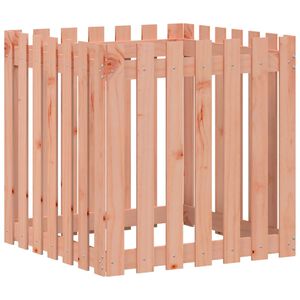 vidaXL Vaso jardim c/ design cerca 70x70x70 cm madeira douglas maci&ccedil;a