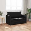 vidaXL Sof&aacute;-Cama 110cm Preto Couro Artificial