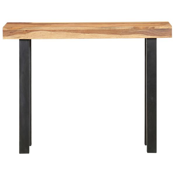 vidaXL Mesa consola 100x40x76 cm madeira de ac&aacute;cia maci&ccedil;a
