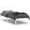 vidaXL Estrutura de cama sem colch&atilde;o com cabeceira 75x190 cm branco