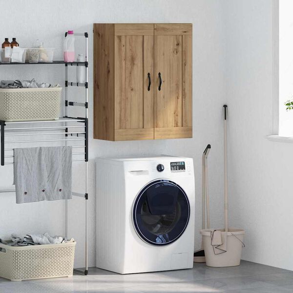 vidaXL Arm&aacute;rio de parede Carvalho Artesanal 69,5 x 34 x 90 cm