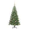 vidaXL &Aacute;rvore de Natal com 150 LEDs com suporte Verde 120 cm PVC