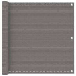 vidaXL Tela de Varanda Retangular 75 x 300 cm HDPE e Alum&iacute;nio
