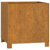 vidaXL Vaso/floreira com pernas 40x40x40 cm a&ccedil;o corten cor enferrujado