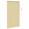 vidaXL Estores de rolo com cortinas Manual Natura 80 x 160 cm Bambu