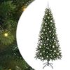 vidaXL &Aacute;rvore de Natal Artificial com 300 LEDs Verde 210 cm PE e PVC