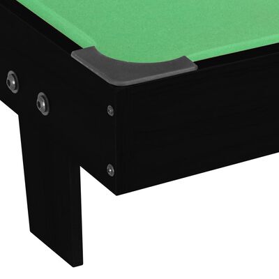 vidaXL Mini mesa de bilhar 92x52x19 cm preto e verde