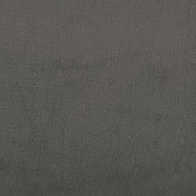 vidaXL Cama com molas/colchão 140x190 cm veludo cinzento-escuro