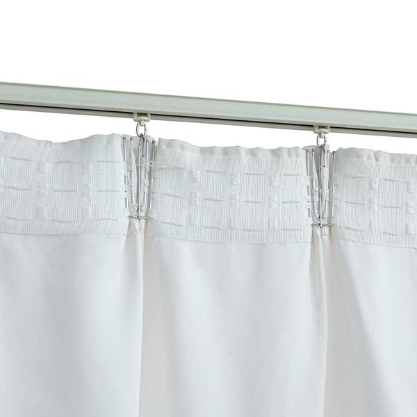 vidaXL Cortinas blackout com ganchos 2 pcs 140x225 cm branco sujo