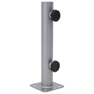 vidaXL Base de guarda-sol para poste de &Oslash;32/34/38 mm a&ccedil;o prateado