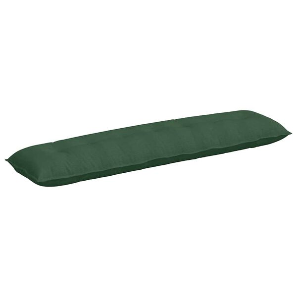 vidaXL Travesseiro para Costas Verde Selva 200 x 50 cm