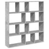 vidaXL Estante 132x29x141,5 cm derivados de madeira cinzento cimento