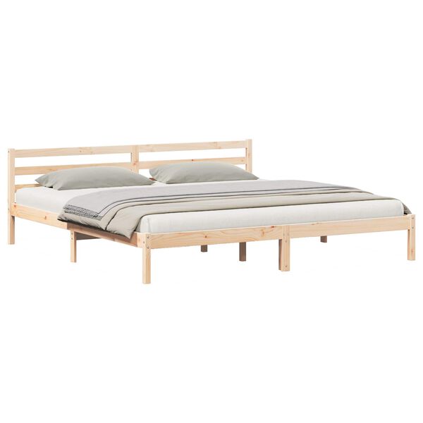 vidaXL Estrutura da Cama Castanho 208.6 x 157.6 x 69.4 cm