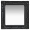 vidaXL Espelho de parede estilo barroco 40x40 cm preto