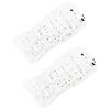 VidaXL Redes para feno 2 pcs retangular 90x60 cm PP branco