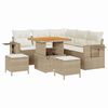 vidaXL Conjunto de Sof&aacute; de Jardim 9 unid. 6-N&uacute;mero de lugares