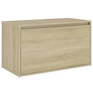 vidaXL Banco de corredor 80x40x45 cm derivados madeira carvalho sonoma