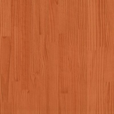 vidaXL Cama de paletes 90x200 cm madeira de pinho maciça castanho cera