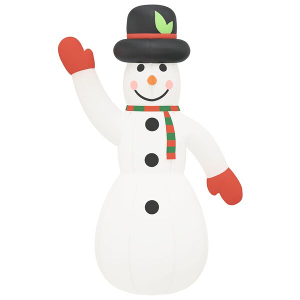 vidaXL Boneco de neve insufl&aacute;vel com luzes LED 805 cm