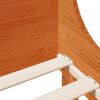 vidaXL Cama sem colch&atilde;o 180x200 cm pinho maci&ccedil;o castanho-mel