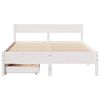 vidaXL Cama sem colch&atilde;o 120x190 cm madeira de pinho maci&ccedil;a branco