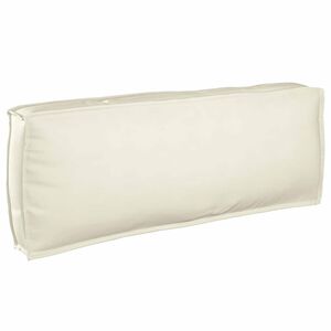 vidaXL Almofada de palete para encosto Creme 120 x 40 x 12 cm