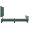 vidaXL Cama Box com cabeceira Verde Escuro 140 x 190 cm Veludo