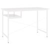 vidaXL Secret&aacute;ria de computador 105x55x72 cm MDF e metal branco