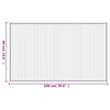 vidaXL Tapete retangular 60x100 cm bambu preto