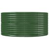 vidaXL Canteiro elevado de jardim verde 212x140x68 cm aço galvanizado