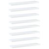 vidaXL Prateleiras para estante 8 pcs 40x10x1,5cm contraplacado branco