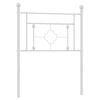 vidaXL Cabeceira de substitui&ccedil;&atilde;o 75 cm metal branco