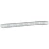 vidaXL Cesto gabi&atilde;o com cobertura 800x100x50 cm ferro galvanizado