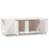 vidaXL Mesa de centro 110x50x40 cm pinho maci&ccedil;o branco