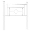 vidaXL Cabeceira de substitui&ccedil;&atilde;o 90 cm metal branco