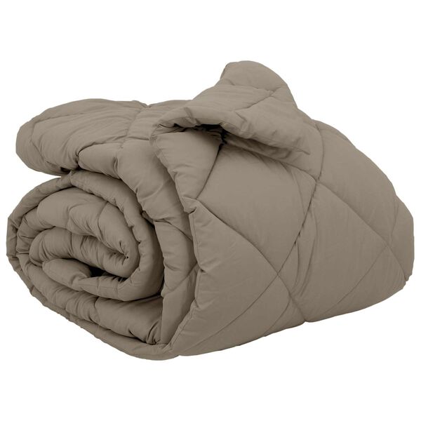 vidaXL Edredom de Inverno Cinzento-claro 220 x 260 cm Microfibra