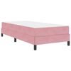 vidaXL Cama Box com colch&atilde;o Rosa 90 x 190 cm tecido