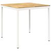 vidaXL Mesa de Bar de Jardim NAARDEN Branco 110 x 108,5 x 105 cm