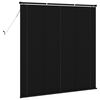 vidaXL Cortina Veneziana Manual Ajust&aacute;vel Preto 150 x 150 cm PVC