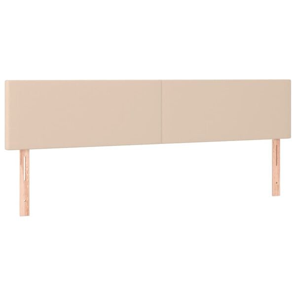 vidaXL Cabeceiras cappuccino 160x5x78/88 cm couro artificial