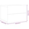 vidaXL Mesa de cabeceira 40x30x30 cm contraplacado carvalho sonoma