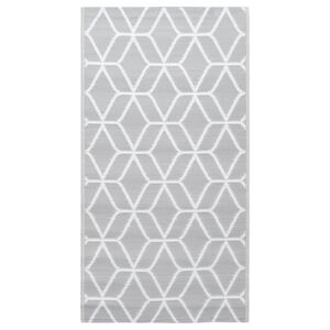vidaXL Tapete de exterior 160x230 cm ARAKIL PP cinzento