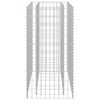 vidaXL Canteiro elevado/cesto gabião 90x50x100 cm aço galvanizado
