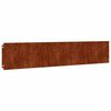 vidaXL Bordas de relvado 10 pcs 20x103 cm a&ccedil;o corten flex&iacute;vel