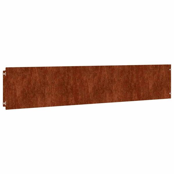 vidaXL Bordas de relvado 10 pcs 20x103 cm a&ccedil;o corten flex&iacute;vel