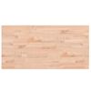 vidaXL Tampo de mesa retangular 100x50x2,5 cm madeira de faia maci&ccedil;a