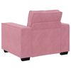 vidaXL Poltrona 100x78x84 cm veludo rosa